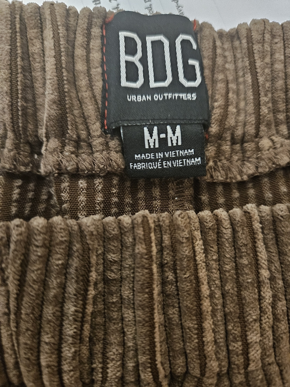 BDG Wide Leg Corduroy Pants in Light Brown - Picture 4 of 5